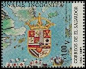 Part of Map - Ships and Coat of Arms
