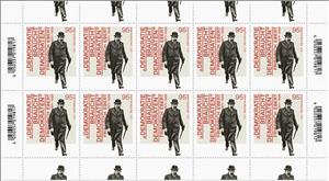 Mini Sheet, Friedrich Ebert, President, 150th Birth Anniversary, Germany, Federal Republic,  , Famous People, Heads of State, Politicians