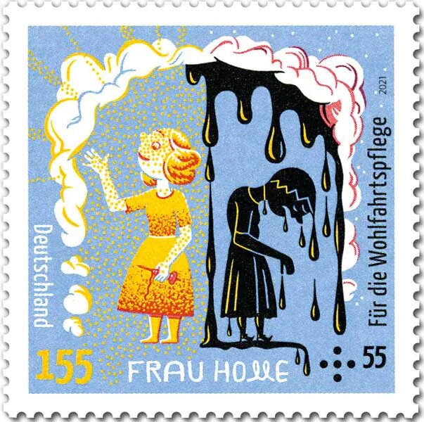 The Rebirth from Frau Holle by Brothers Grimm