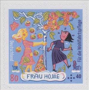 Stamp, The Test from Frau Holle by Brothers Grimm, Germany, Federal Republic,  , Fairy Tales