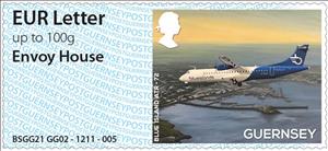 Stamp, Blue Island ATR-72, Guernsey,  , Aircraft