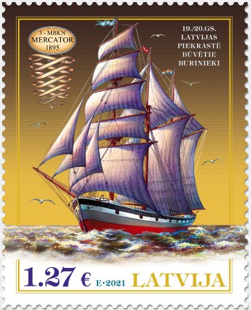 Tall Ship 3-MBKN Mercator, 1895