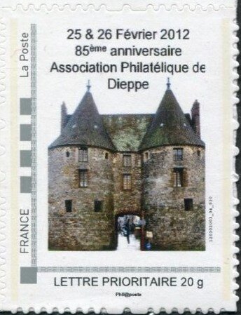 85th Anniv Dieppe Stamp Club. Tower Gate