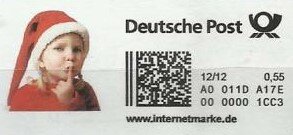 Stamp, Child in Elf Costume, Personalized and Private Mail Stamps,  , Children, Children's Play, Christmas, Suits and Costumes