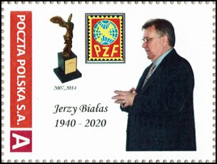 Stamp, Jerzy Białas 1940-2020, Personalized and Private Mail Stamps,  , Famous People