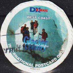 Stamp, West Coast Glacier Country, Personalized and Private Mail Stamps,  , Glaciers, Heroes, Round Stamps, Tourism