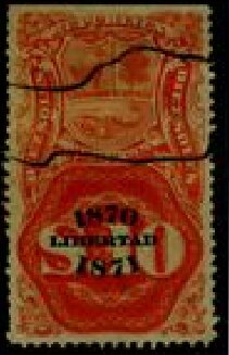 Coat of Arms and Numeral Overprinted