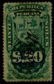 Coat of Arms and Numeral Overprinted