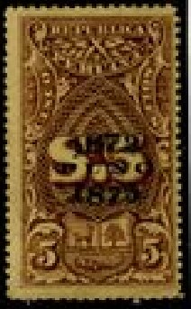 Coat of Arms and Numeral Overprinted