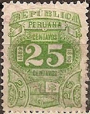 Stamp, Numeral, Peru,  , Numbers