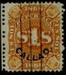 Stamp, Numeral Overprinted, Peru,  , Numbers