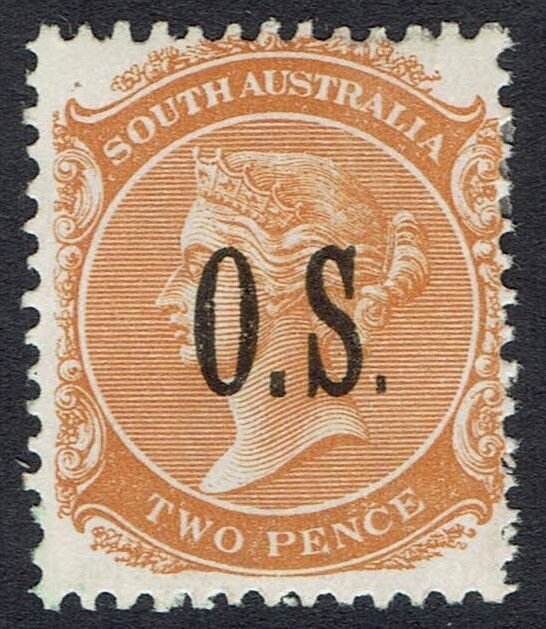 Queen Victoria with O.S. overprint close