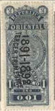 Stamp, Coat of Arms - Third Trimester, Uruguay,  , Coats of Arms