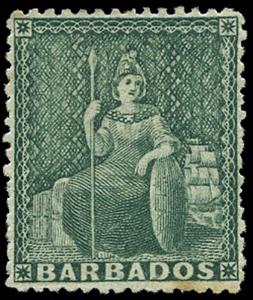 Stamp, Issue of 1871, Barbados,  , Mythology