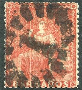 Stamp, Issue of 1873, Barbados,  