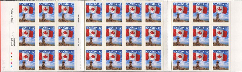 Canadian Flag and Inuit Cairn