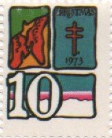 Stamp, American Lung Association, Cinderellas,  , Charity, Christmas, Tuberculosis / TBC