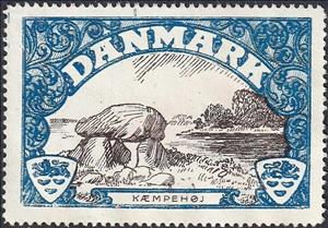 Stamp, Kaempehoj, Cinderellas,  , Paintings