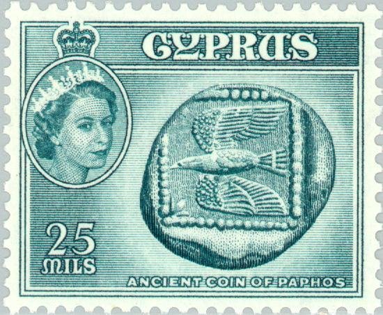Queen Elizabeth II & Ancient Coin of Paphos