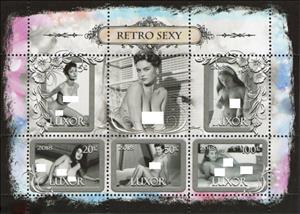 Mini Sheet, Retro Sexy, Cinderellas,  , Nudes, Photographs, Women