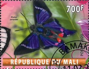 Stamp, Rhetus periander, Cinderellas,  , Animals (Fauna), Butterflies, Insects