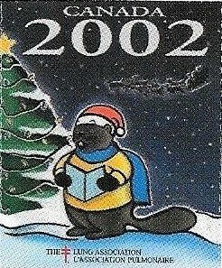 Stamp, Tuberculosis Christmas Seal, Beaver facing left, Cinderellas,  , Charity, Christmas, Tuberculosis / TBC