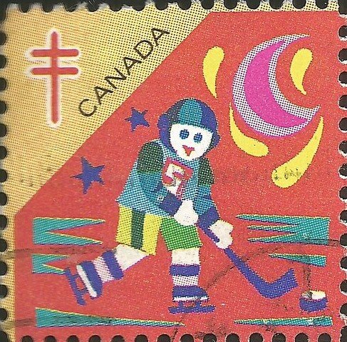 Tuberculosis Christmas Seal, children playing