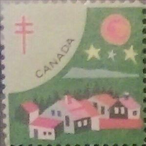 Stamp, Tuberculosis Christmas Seal, night scenes, Cinderellas,  , Charity, Tuberculosis / TBC