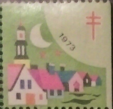 Tuberculosis Christmas Seal, night scenes