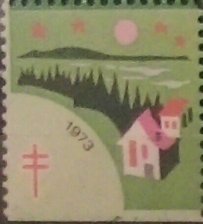 Tuberculosis Christmas Seal, night scenes