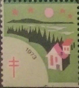 Stamp, Tuberculosis Christmas Seal, night scenes, Cinderellas,  , Charity, Tuberculosis / TBC