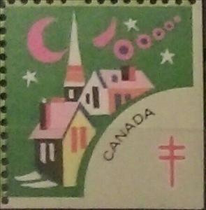 Stamp, Tuberculosis Christmas Seal, night scenes, Cinderellas,  , Charity, Tuberculosis / TBC