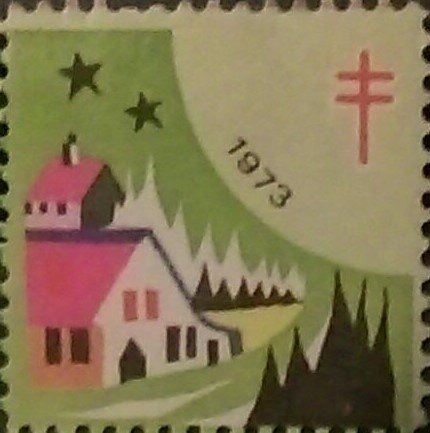Tuberculosis Christmas Seal, night scenes