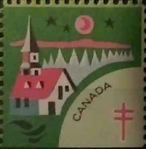 Stamp, Tuberculosis Christmas Seal, night scenes, Cinderellas,  , Charity, Tuberculosis / TBC