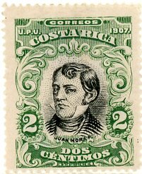 Stamp, Juan Mora Fernández, Costa Rica,  , Heads of State, Politicians