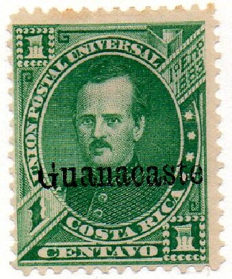 Prospero Fernandez (1834-1885) overprint Guanacaste