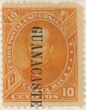 Prospero Fernandez (1834-1885) overprint Guanacaste