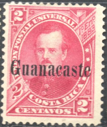 Prospero Fernandez (1834-1885) overprint Guanacaste