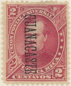 Próspero Fernández overprinted GUANACASTE