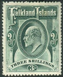 Stamp, King Edward VII., Falkland Islands,  