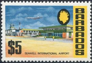 Stamp, Architecture, Barbados,  , Airports, Aviation, Aircrafts