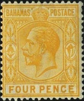 Stamp, King Georg V, Bahamas,  , Heads of State, Kings