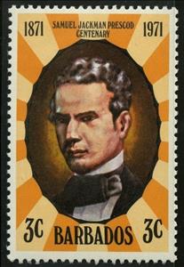 Stamp, S.J. Prescod,1806-1871, Barbados,  , Famous People