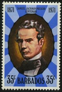 Stamp, S.J. Prescod,1806-1871, Barbados,  , Famous People