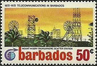 Stamp, Mt Misery Station, Barbados,  , Telecommunication