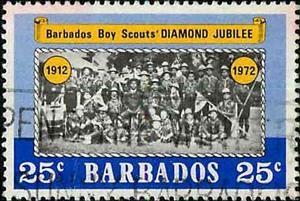 Stamp, 1922 Troop, Barbados,  , Scouting