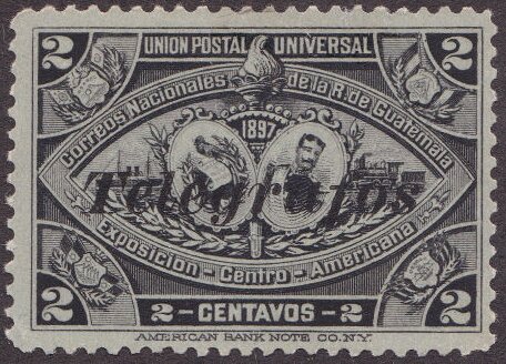 Central American Exposition Issue overprinted Telegrafos