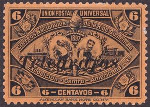 Stamp, Central American Exposition Issue overprinted Telegrafos, Guatemala,  , Telegraphy