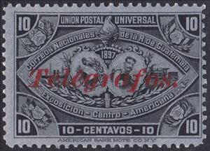 Stamp, Central American Exposition Issue overprinted Telegrafos, Guatemala,  , Telegraphy