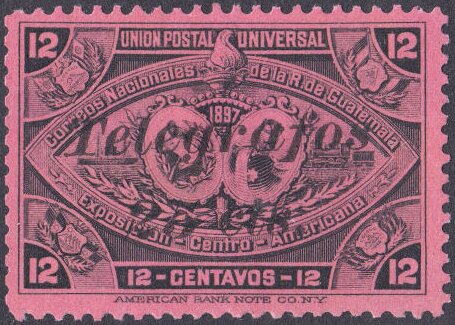 Central American Exposition Issue overprinted Telegrafos